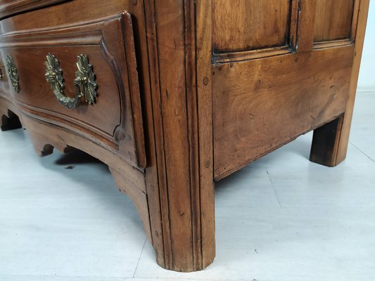 Antique Style Chest of Drawers in Carved Walnut, 1950s-EAD-1716646