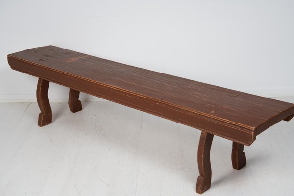 Antique Swedish Country House Bench in Pine-MJF-1371275