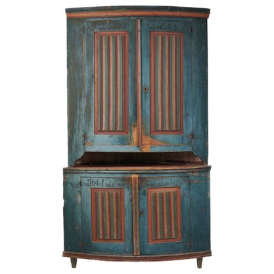 Antique Swedish Gustavian Corner Cabinet-MJF-1722820