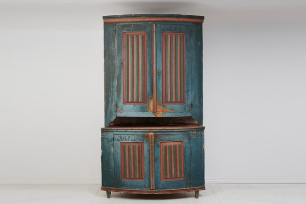 Antique Swedish Gustavian Corner Cabinet-MJF-1722820