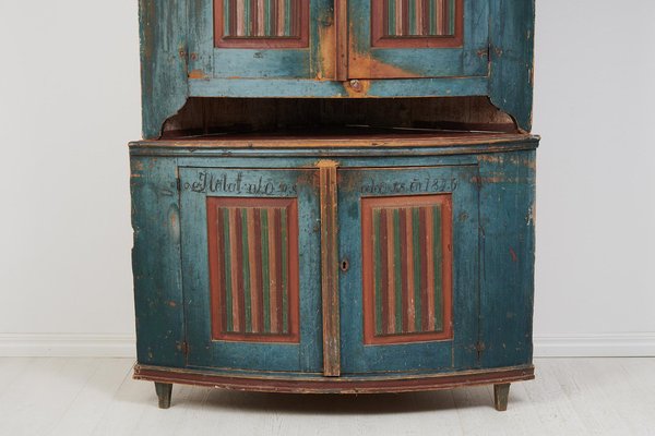 Antique Swedish Gustavian Corner Cabinet-MJF-1722820