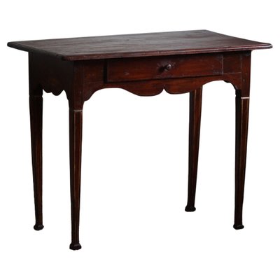 Antique Swedish Gustavian Red Stained Pine Desk, 19th Century-MXF-1717835