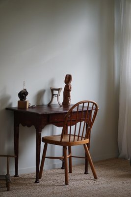 Antique Swedish Gustavian Red Stained Pine Desk, 19th Century-MXF-1717835