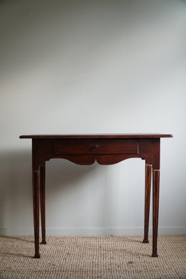 Antique Swedish Gustavian Red Stained Pine Desk, 19th Century-MXF-1717835