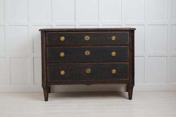 Antique Swedish Gustavian Style Chest of Drawers with Original Hardware-MJF-2034313