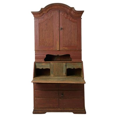 Antique Swedish Rococo and Gustavian Style Secretary Cabinet-MJF-2016980