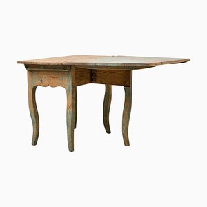 Antique Swedish Rococo Pine Drop-Leaf Table-MJF-1797757