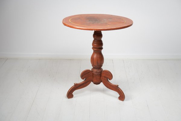 Antique Swedish Rustic Pedestal Table in Pine-MJF-1292426