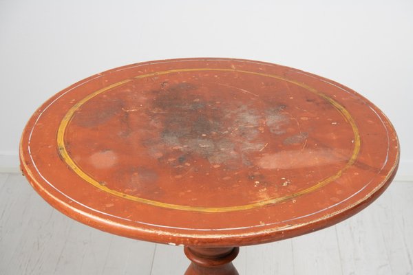 Antique Swedish Rustic Pedestal Table in Pine-MJF-1292426