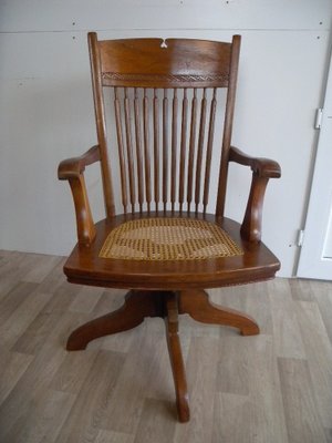 Antique Swivel Desk Chair, USA, 1880s-FEO-1767713