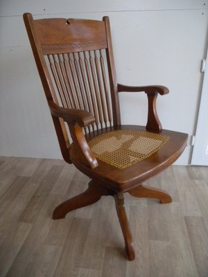 Antique Swivel Desk Chair, USA, 1880s-FEO-1767713