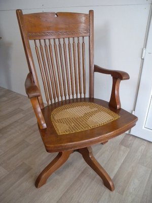 Antique Swivel Desk Chair, USA, 1880s-FEO-1767713