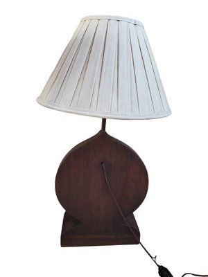 Antique Table Lamp on Wood with Manometer-TCS-1397777