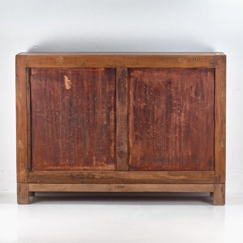 Antique Tall Sideboard in Pine Wood, 1920s