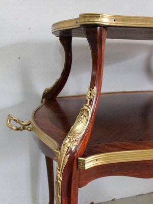 Antique Tea Trolley with Marquetry-RVK-852069