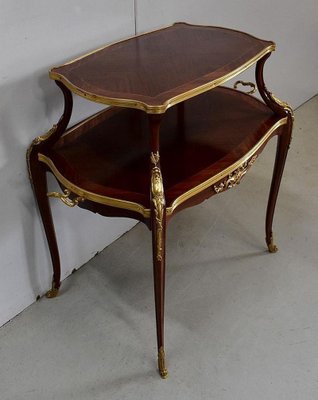 Antique Tea Trolley with Marquetry-RVK-852069