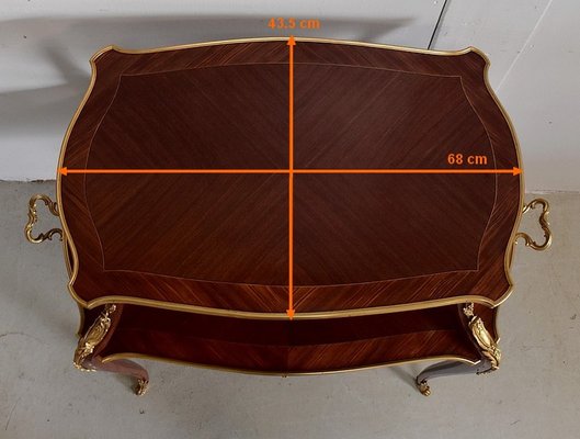 Antique Tea Trolley with Marquetry-RVK-852069