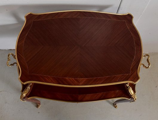 Antique Tea Trolley with Marquetry-RVK-852069