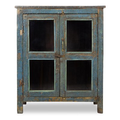 Antique Teak Buffet with Blue Patina-NQ-1756169