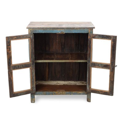 Antique Teak Buffet with Blue Patina-NQ-1756169