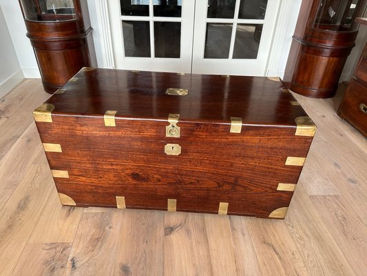 Antique Teak Colonial Chest-CUP-1703843