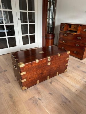 Antique Teak Colonial Chest-CUP-1703843