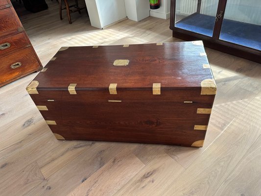 Antique Teak Colonial Chest-CUP-1703843