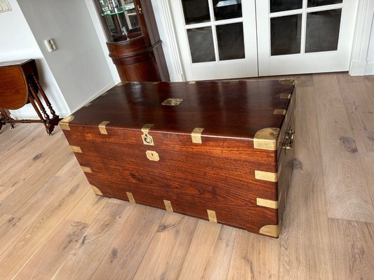 Antique Teak Colonial Chest-CUP-1703843