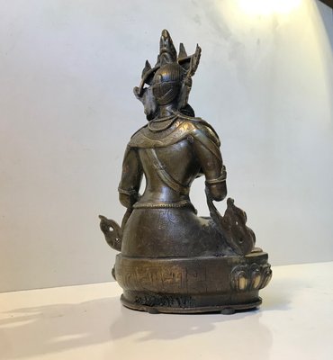 Antique Tibetan Vajrasattva Buddha in Bronze-LCR-837534