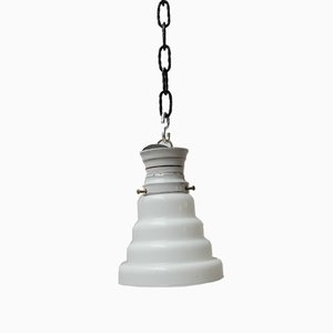 Antique Tiered Opaline Glass Pendant Lamp-JRP-951168