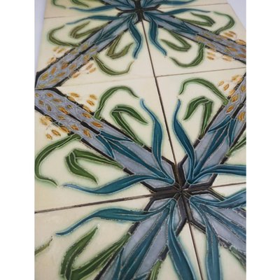 Antique Tiles from Gilliot Frères, 1930s, Set of 4-VDW-946929