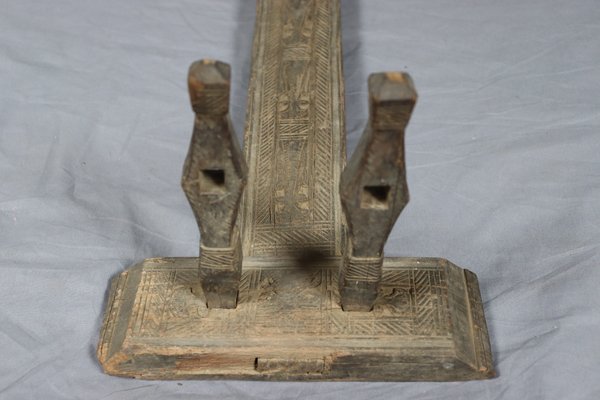 Antique Traditional Basic Spinning Wheel, Nuristan Charkha, 1890s-UZN-1389294