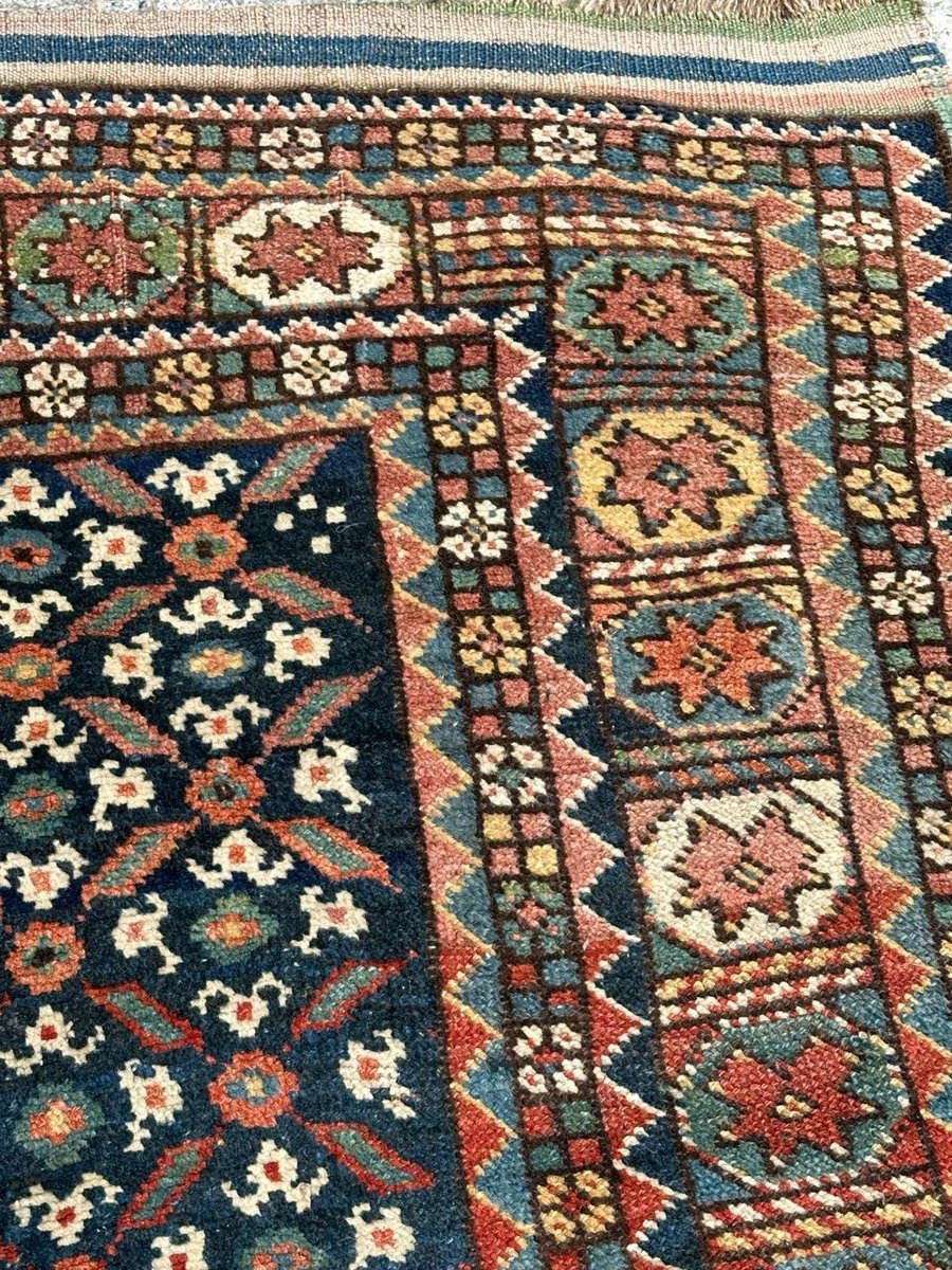 Antique Tribal Kurdish Rug, 1890s