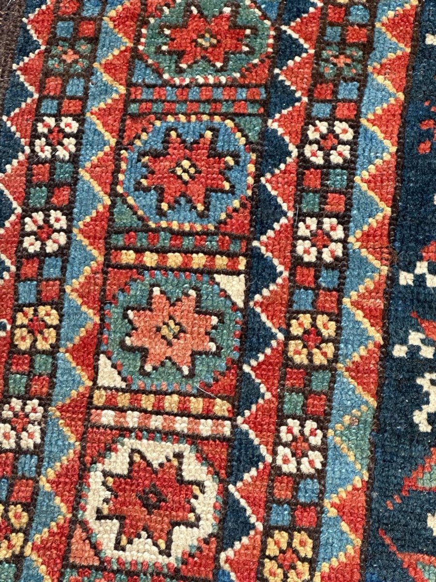 Antique Tribal Kurdish Rug, 1890s