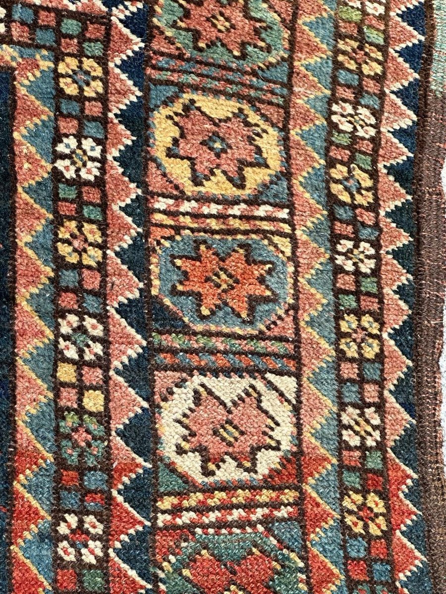 Antique Tribal Kurdish Rug, 1890s