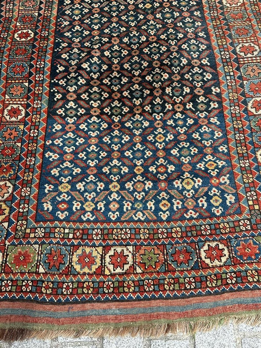 Antique Tribal Kurdish Rug, 1890s