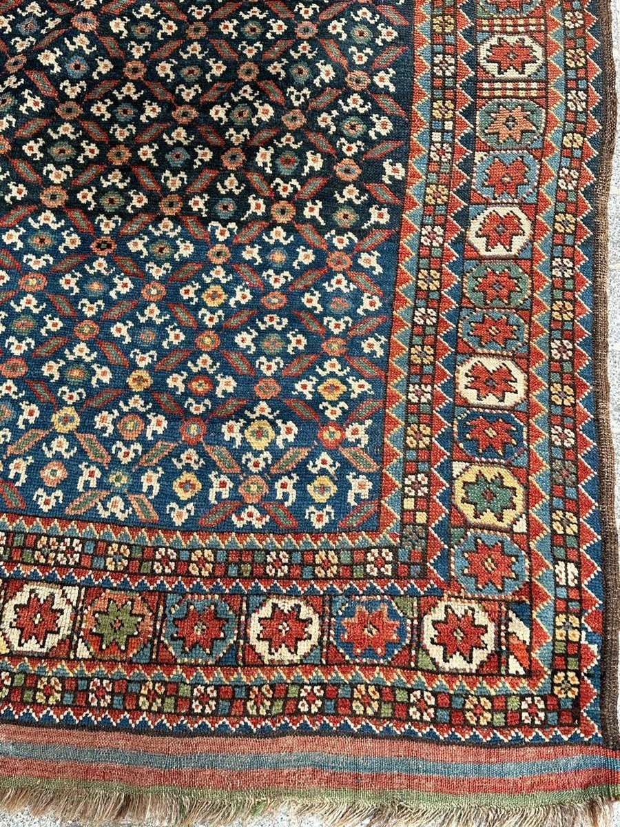 Antique Tribal Kurdish Rug, 1890s