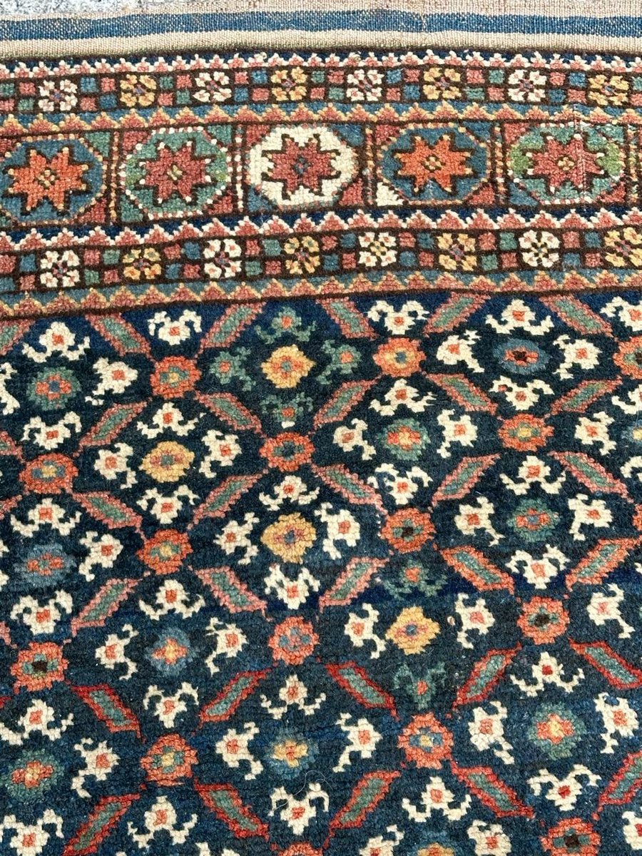 Antique Tribal Kurdish Rug, 1890s