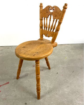 Antique Tripod Dining Chairs, 20th Century, Set of 2-QFU-876044