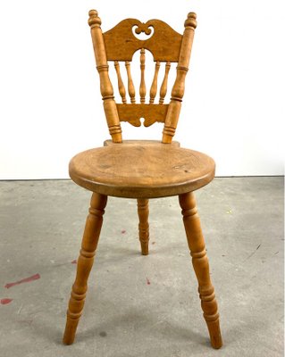 Antique Tripod Dining Chairs, 20th Century, Set of 2-QFU-876044