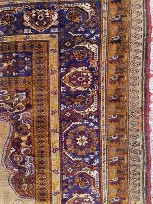 Antique Turkish Anatolian Distressed Fine Silk Cesareh Rug-YMM-1061704