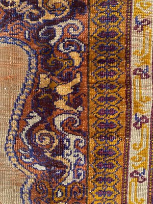 Antique Turkish Anatolian Distressed Fine Silk Cesareh Rug-YMM-1061704