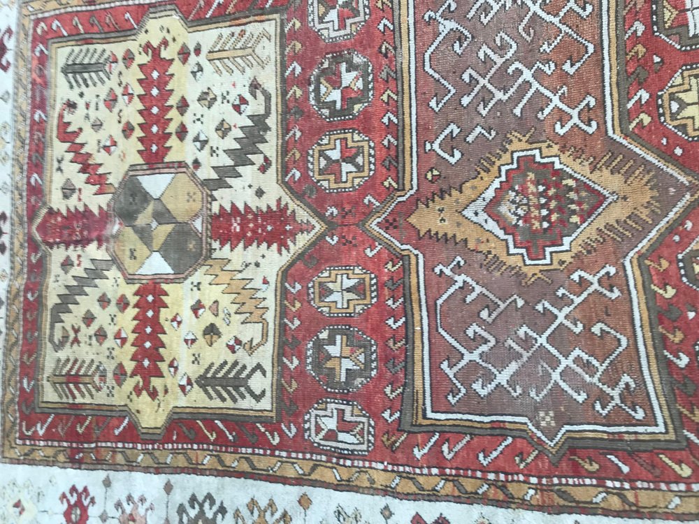 Antique Turkish Kazak Design Rug