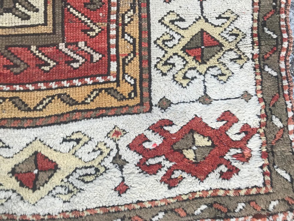 Antique Turkish Kazak Design Rug