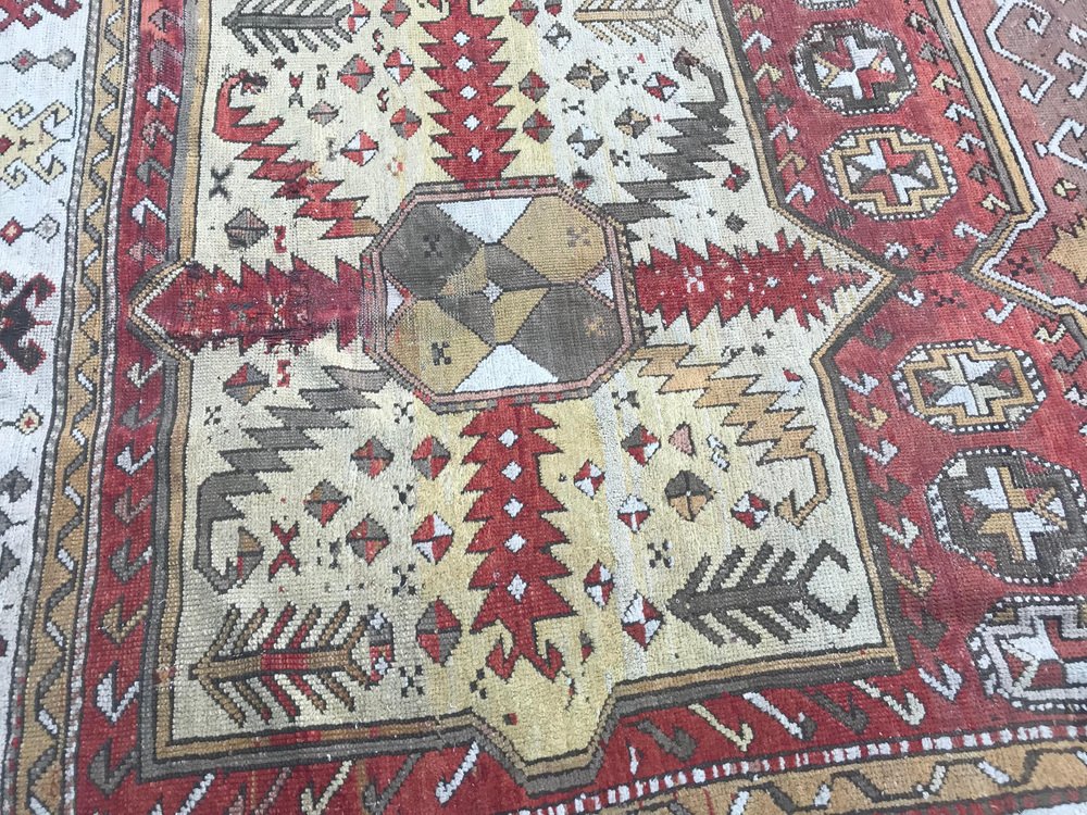 Antique Turkish Kazak Design Rug