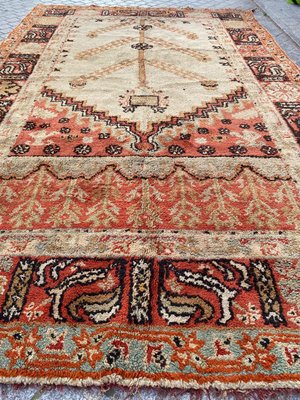 Antique Turkish Oushak Rug-YMM-1217706