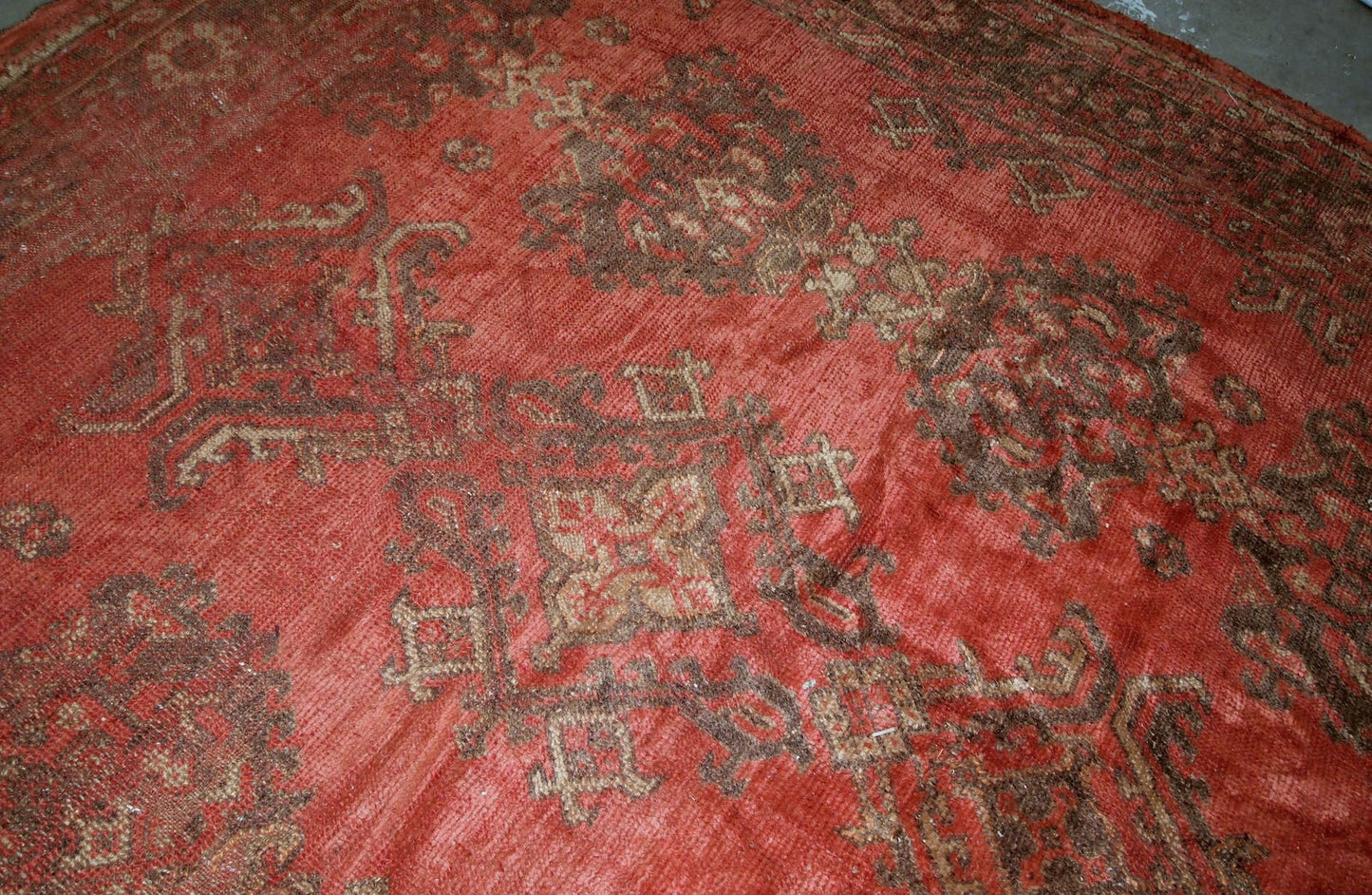 Antique Turkish Oushak Rug, 1900s