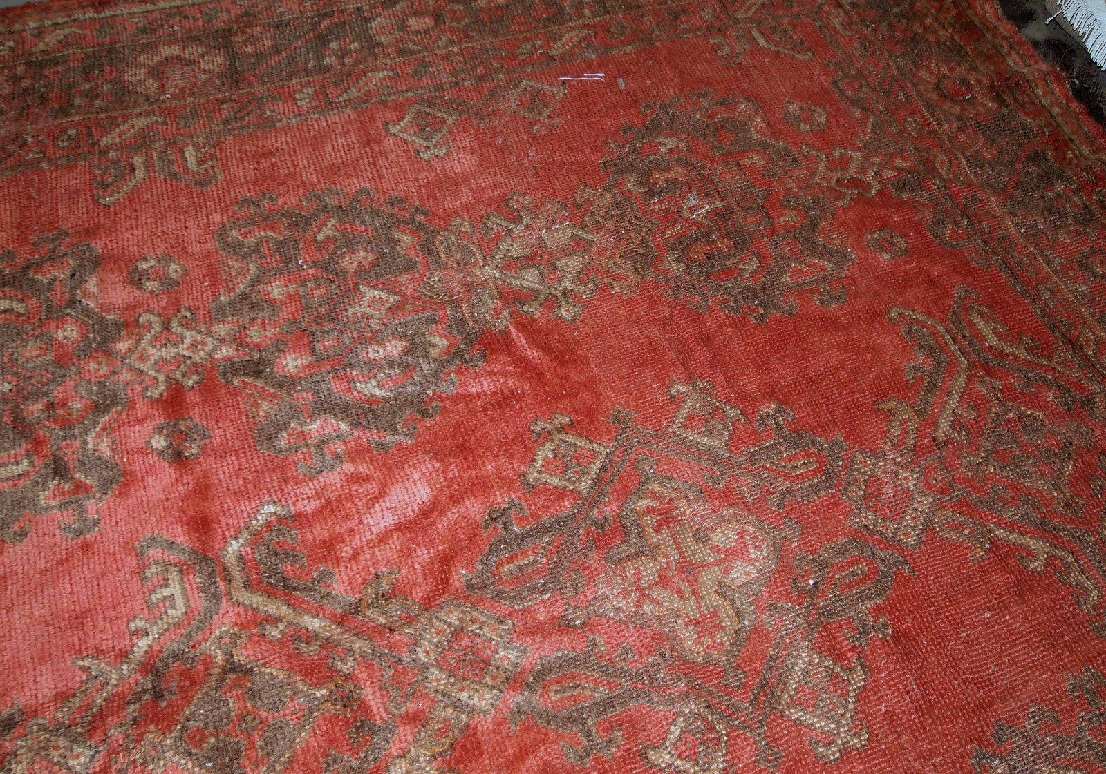 Antique Turkish Oushak Rug, 1900s