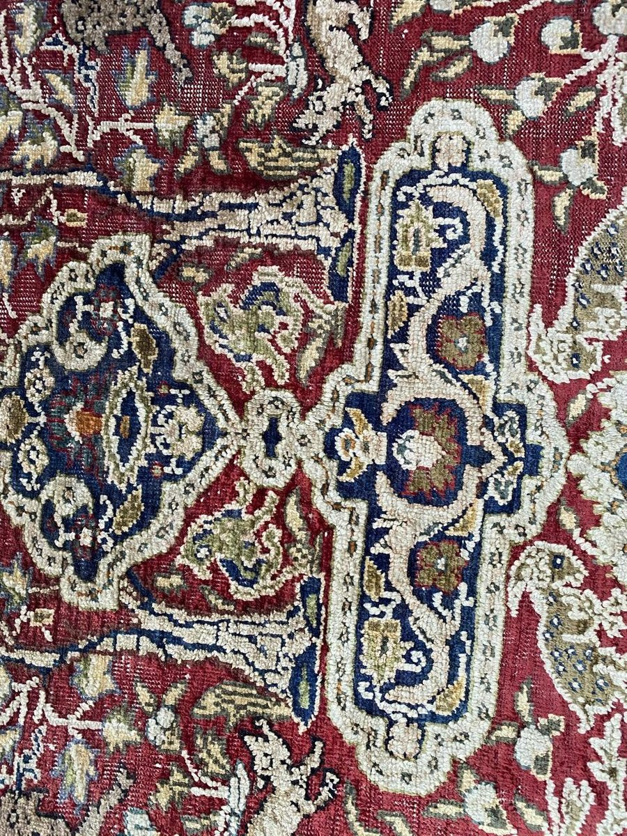 Antique Turkish Silk Kayseri Rug