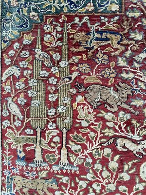 Antique Turkish Silk Kayseri Rug